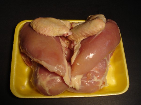 Chicken Cut In 4 Pcs No Skin (3.5lb) - Click Image to Close